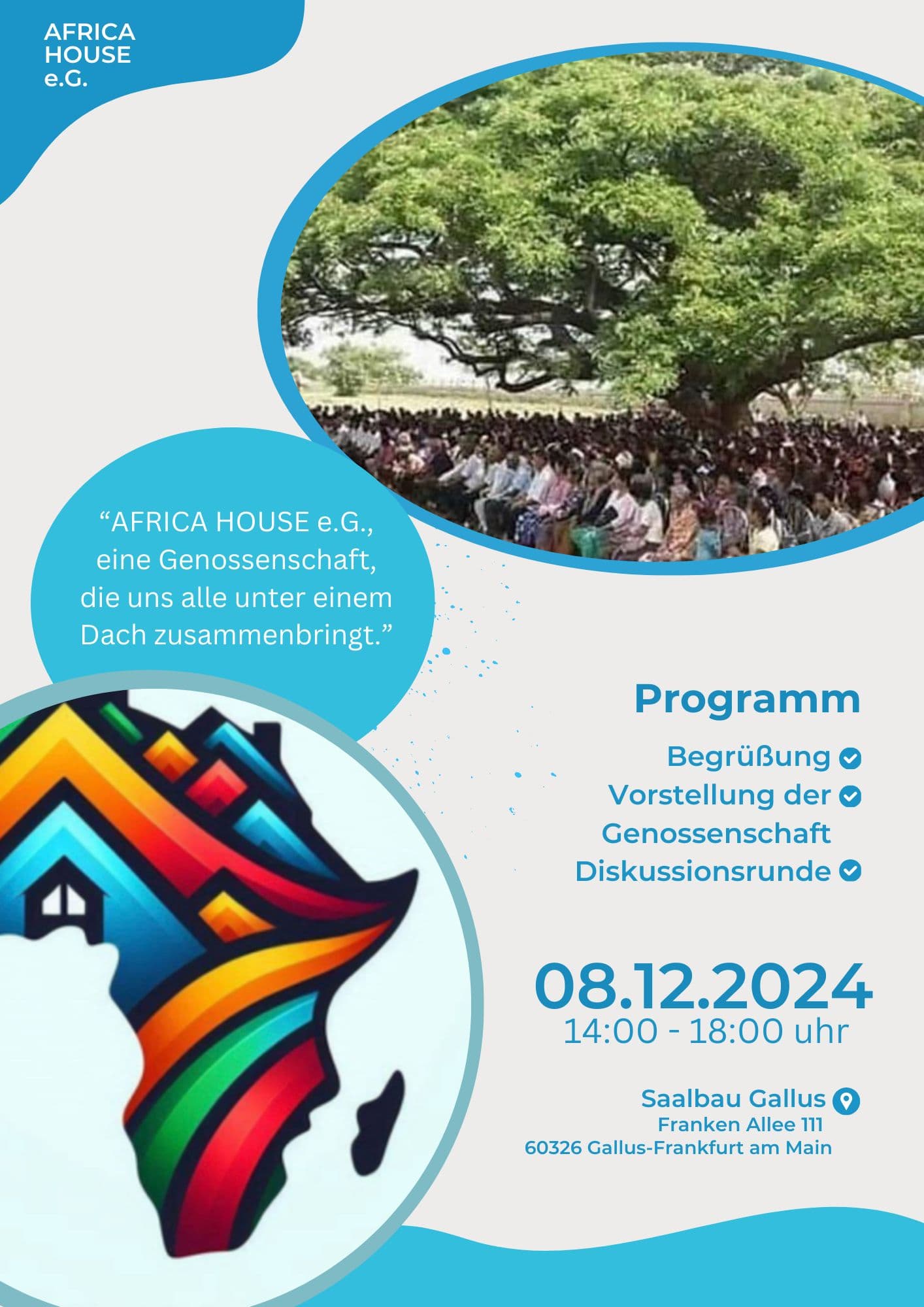 AFRICA HOUSE eG. Event: Vorstellung unserer Genossenschaft